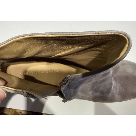 Veronica Beard Dali Women Platform Bootie Gray Suede Stiletto Heel Boots SZ 11 - Picture 12 of 14